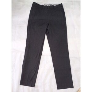 H&M Slim Fit Men's Black Straight Leg Flat Front Casual Pants Size 30R